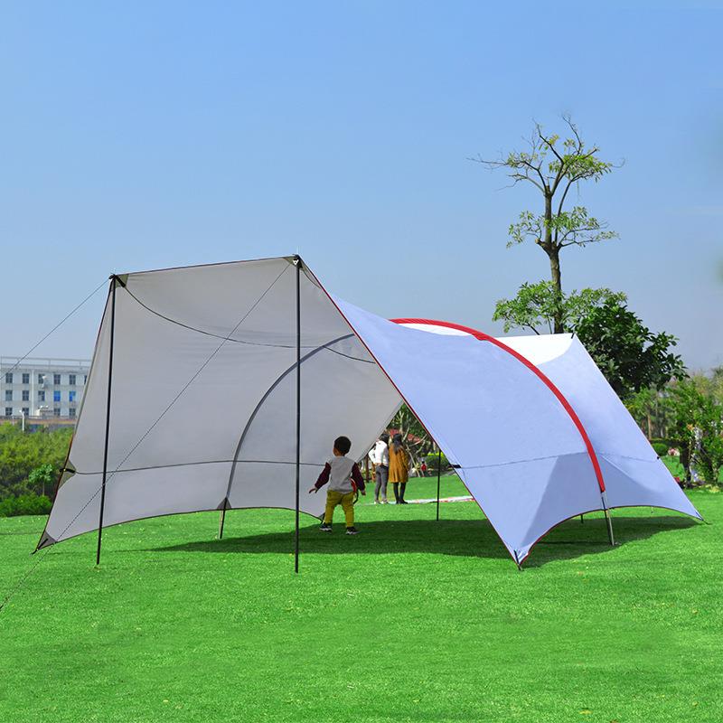户KS-TM016外露营大型帐晒篷野炊 野营防雨防哈比帐篷 天幕露营装