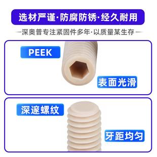 304平端内六顶角丝M无头机米螺丝DIN913紧定螺钉 5M1.6M2565M3M4M