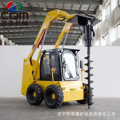 螺旋钻滑移机动力头改装螺旋钻洞机花园果园植树小型挖坑螺旋钻