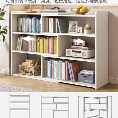 伸缩书落地置物架家用格G606子架柜多层储物柜学生纳架简易收可矮