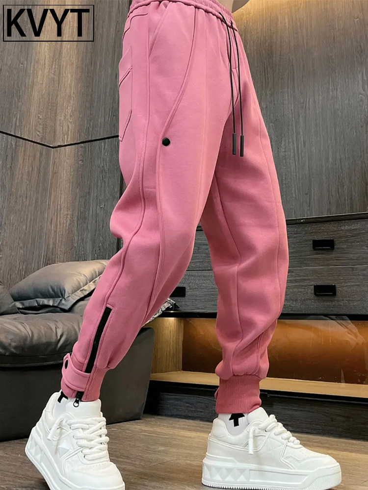 潮牌休闲男士束脚裤秋季卫裤2025新款高级感痞帅哈伦裤男款运动裤