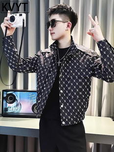 潮牌外套男潮高级感痞帅男装上衣2025新款爆款休闲男款夹克春秋款