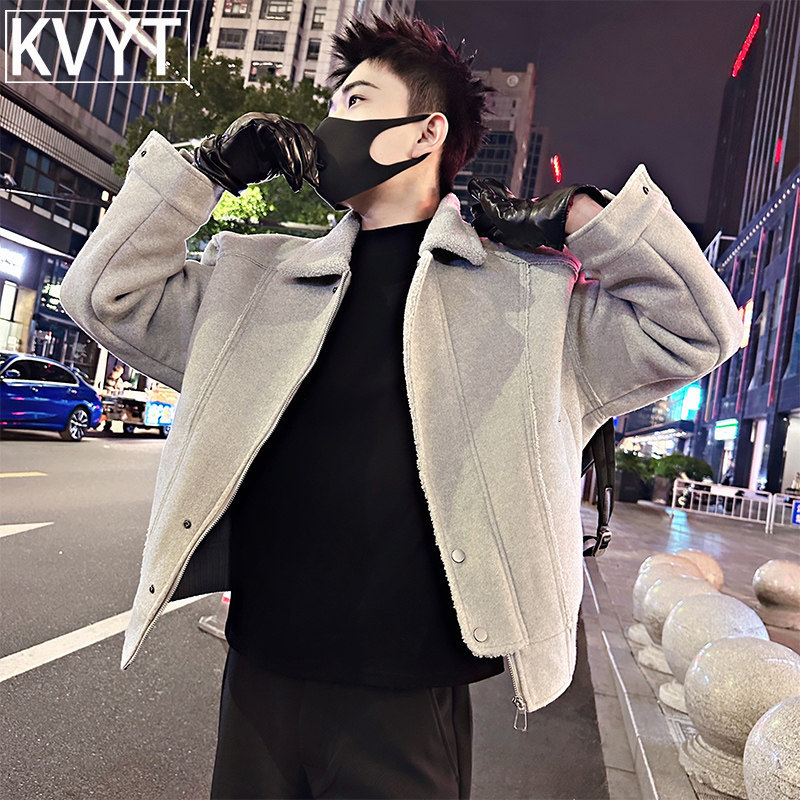 高端2026新款棉衣男款冬季高级感痞帅保暖男装翻领外套休闲棉袄子