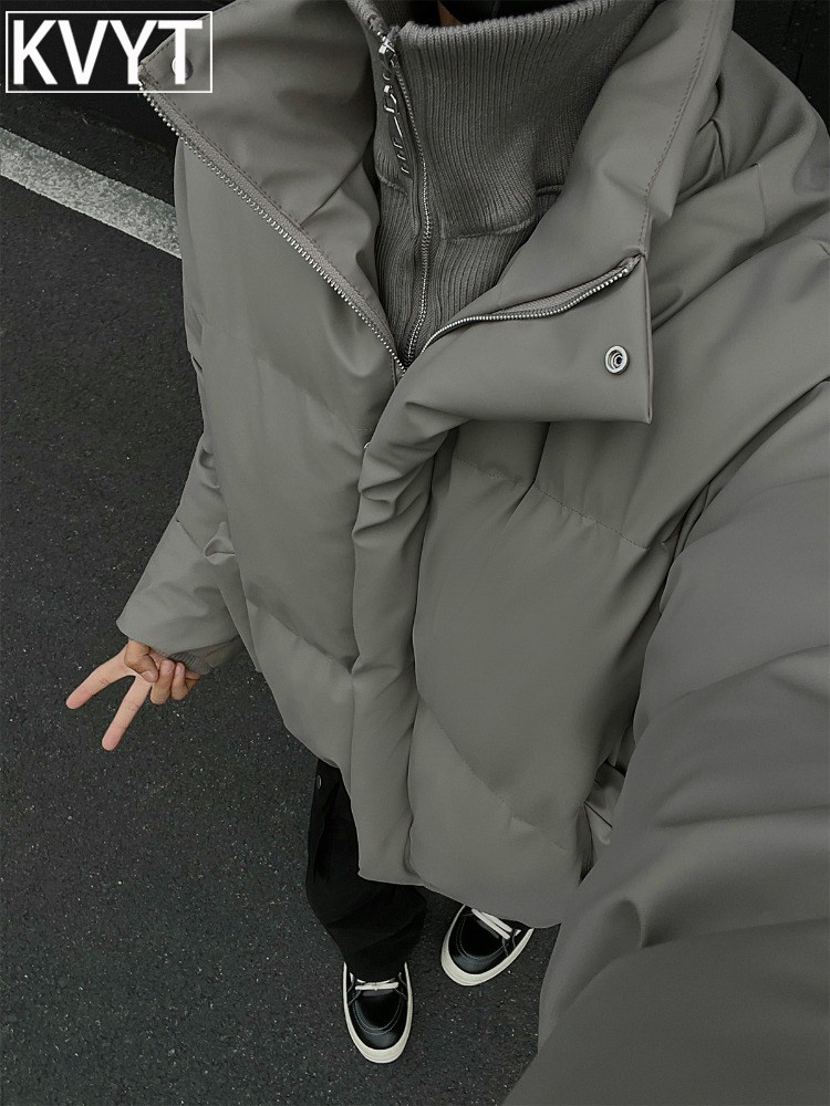 潮牌男士假两件外套2025年冬季新款高级感短款夹棉加厚皮夹克男款