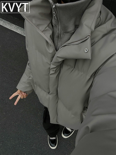 潮牌男士假两件外套2025年冬季新款高级感短款夹棉加厚皮夹克男款