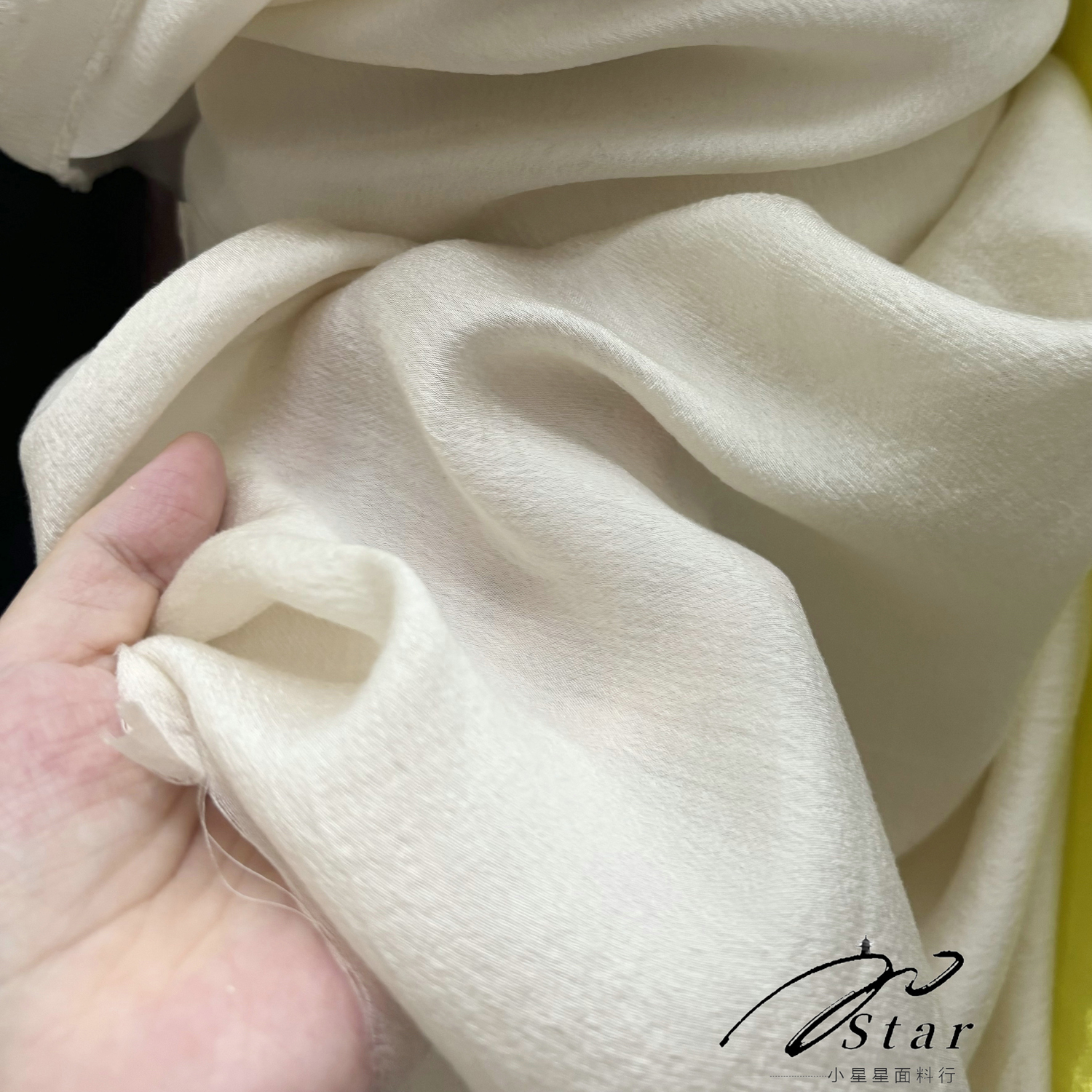 微透柔软 薄款纯色米色天丝棉布料衬衫连衣裙汉服设计师面料夏季