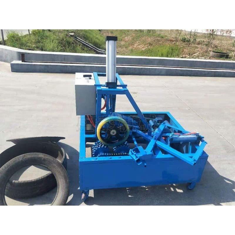 轮胎切条机 废旧轮胎切块机 橡胶管切割机废旧轮胎处理设备切条机