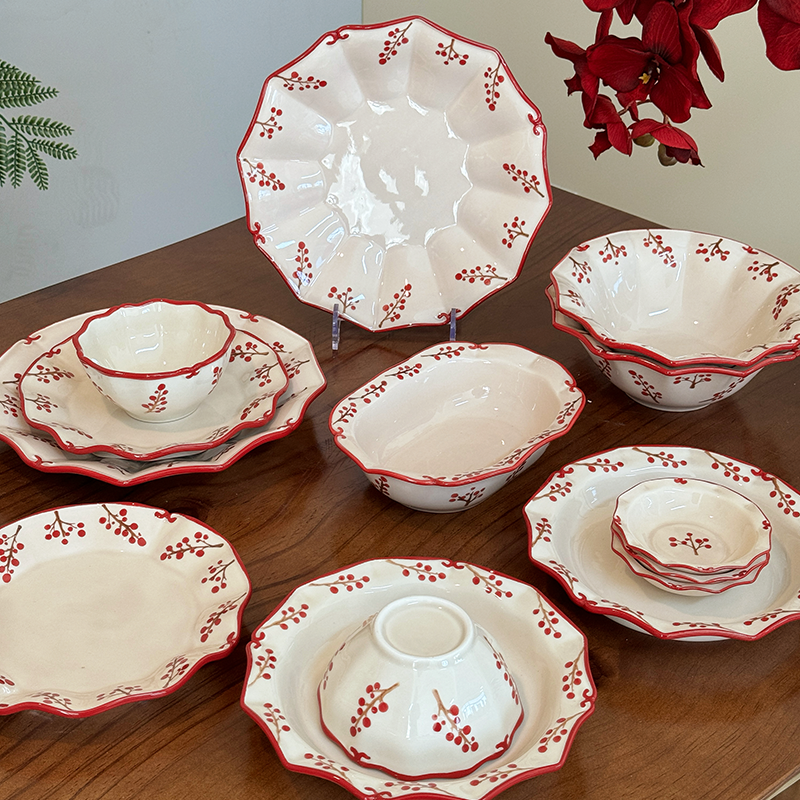 与家陶瓷新中式新年乔迁餐具