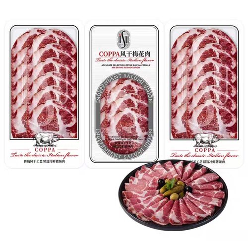 ISU意式风干脖肉COPPA库巴火腿切片西餐70g发酵即食生吃肉梅花肉