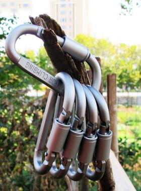5PCS Carabiner Clip Set Aluminium Alloy Tourist Hooks Fishin