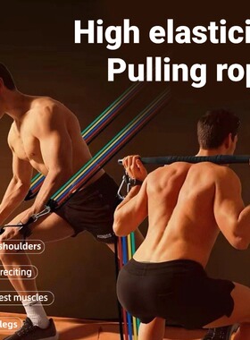 Resistance band strength training for the back 高弹拉力绳