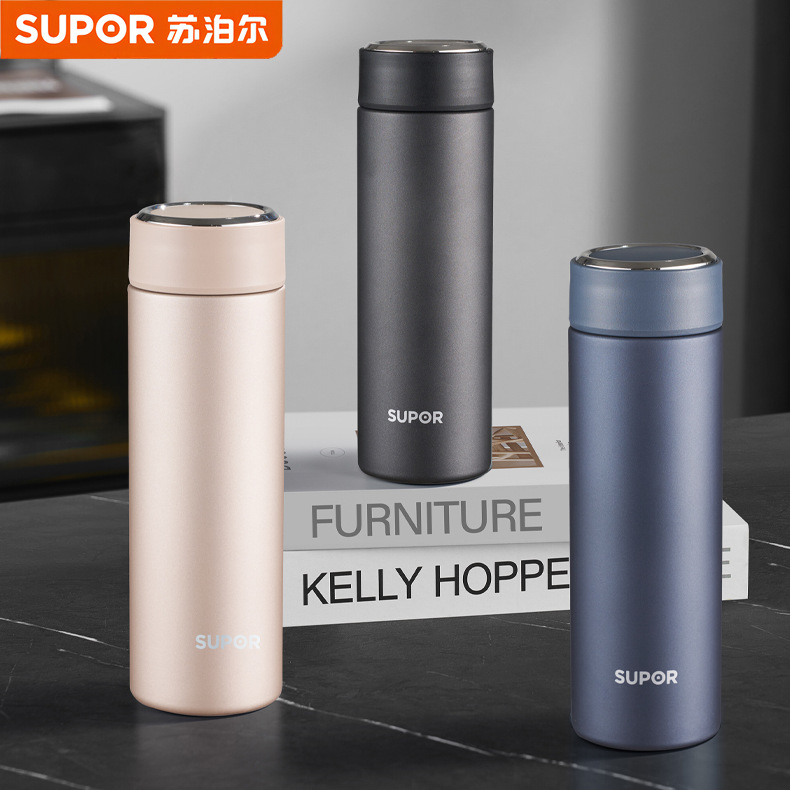 Water Bottle - Stainless Steel Cup - Anti-leak, Anti-spill