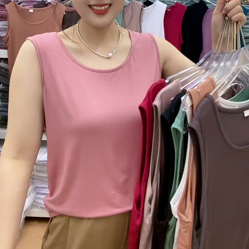 爆款无袖宽松遮肉遮副乳背心