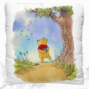 Winn theP被ooh 维尼 床上小子靠垫抱 新款 抱枕被熊 小维尼熊