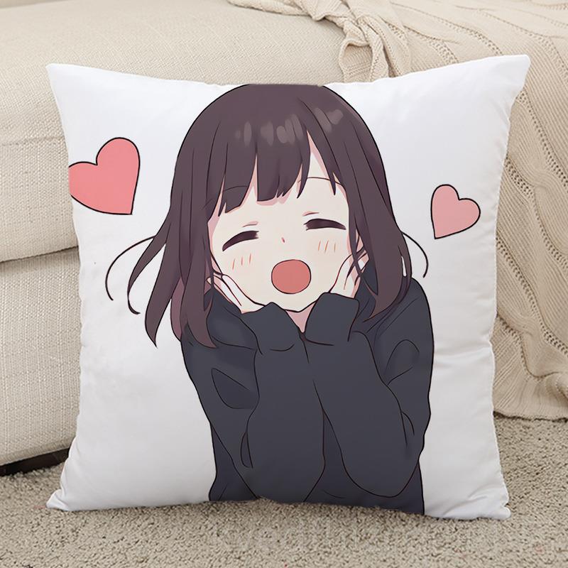 新款Me枕nhera-chan七濑胡靠桃酱日记抱枕周边定制双面二垫次元动