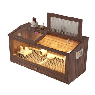 鹦鹉保温箱笼子一体鹦鹉饲养箱保温鸟笼带抽屉小鸡狐獴养殖箱幼鸟