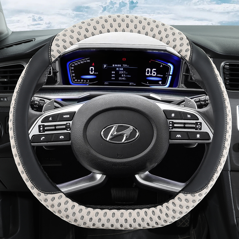 现代IX35沐飒IX25名图瑞纳睿奕朗动胜达方向盘套汽车四季通用把套