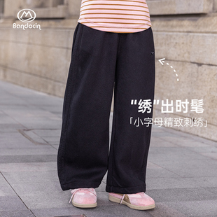 加厚长裤 半度闲女童加绒休闲裤 儿童冬季 中大童25新款 潮 洋气秋冬装