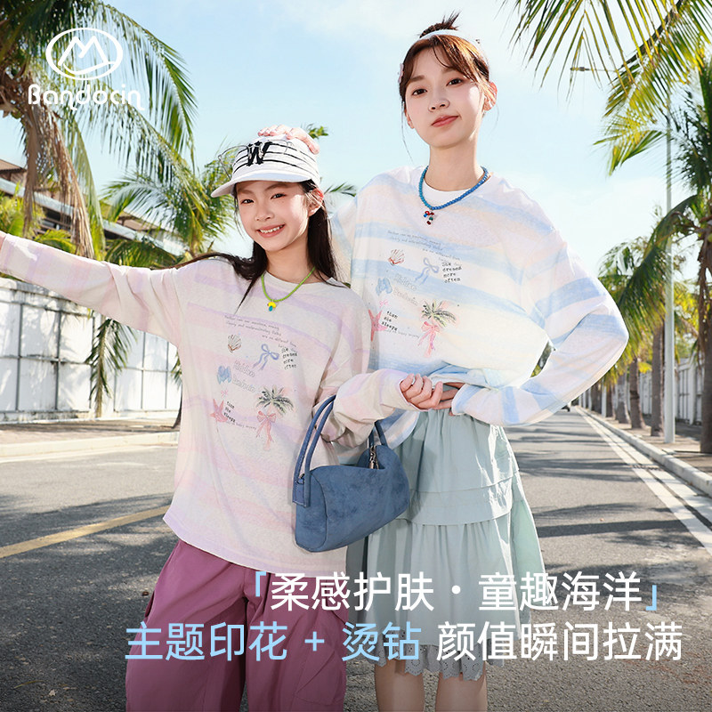 半度闲女童春夏T恤薄款透气2026图片