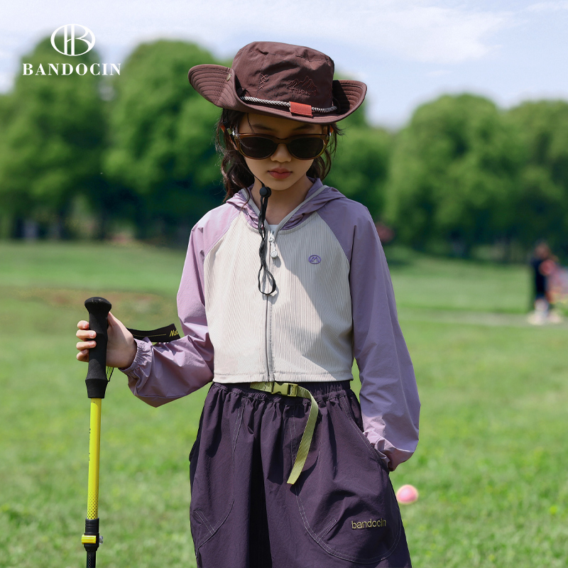 亲子女童短款防晒衣夏季薄款中大童2025新款儿童夏装防晒服外套潮