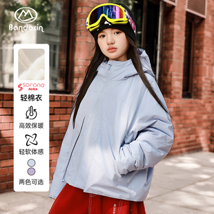 加厚保暖棉衣外套 儿童冬季 半度闲女童连帽棉服冬装 中大童洋气新款