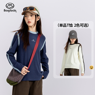 加厚上衣 女孩冬季 半度闲女大童加绒打底衫 t恤洋气百搭秋冬25新款