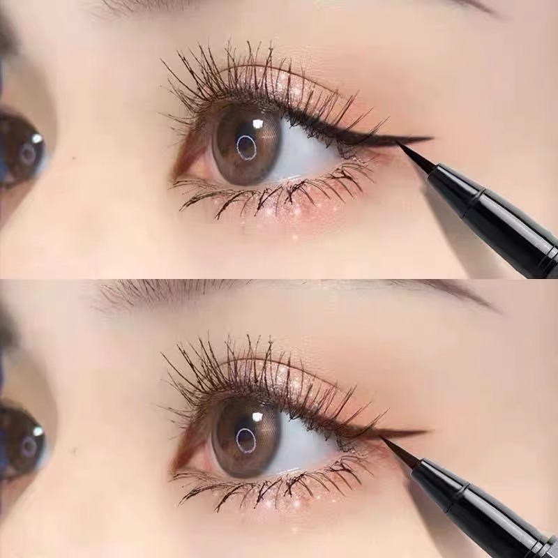 新款眼线液笔极细液笔下睫毛速干耐汗不易晕染彩色眼线液笔新手