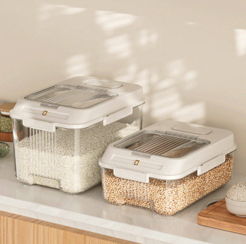 厨房防虫杂粮米桶家用轻奢面粉箱透明米桶大容积记时狗粮密封桶,厨房/烹饪用具,米桶/米缸,淘宝优惠券,粉丝福利购,淘宝优惠卷