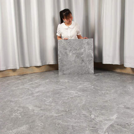 PVC地板贴自粘仿瓷砖大理石可商用家用石塑地板耐磨耐刮贴纸地板