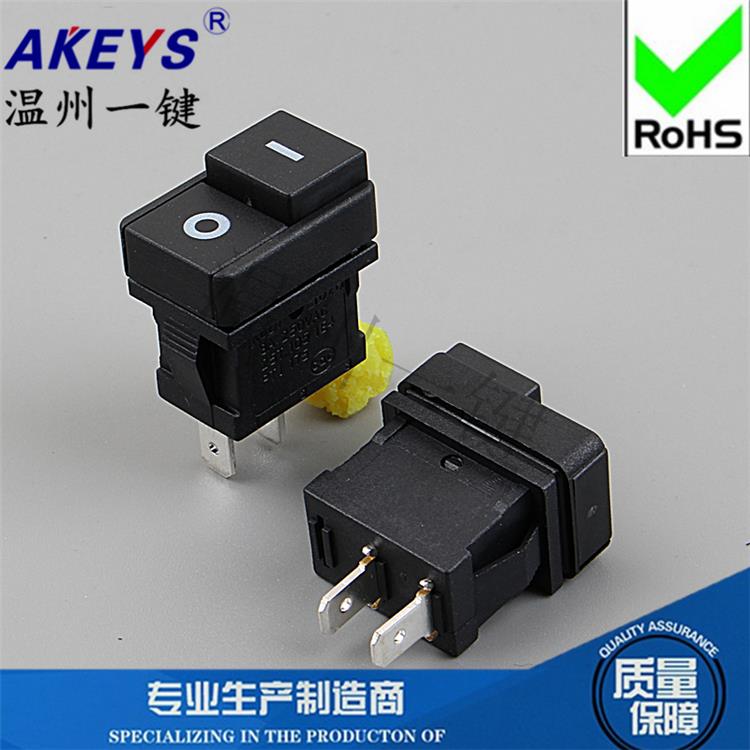 KCD1-102B饮水机 翘板 电炒锅电热锅二脚二档船型开关2脚8A