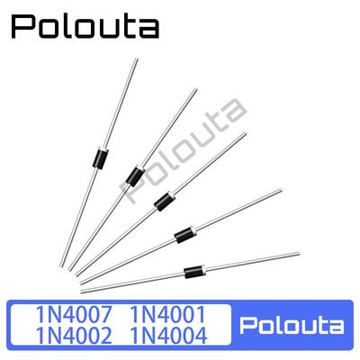 1N4007 1N4001 1N4002 1N4004 DO41 直插大功率整流二极管Polouta