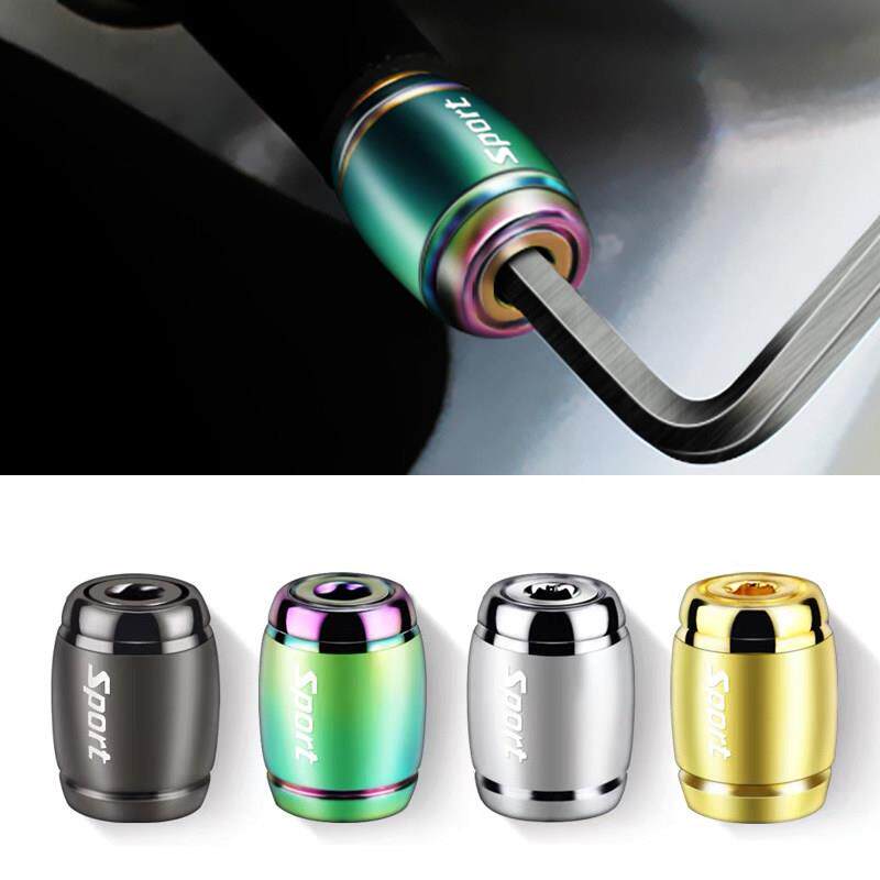 汽车轮胎气门嘴帽防盗个性钛合金气嘴盖气门芯帽通用改装气门芯套