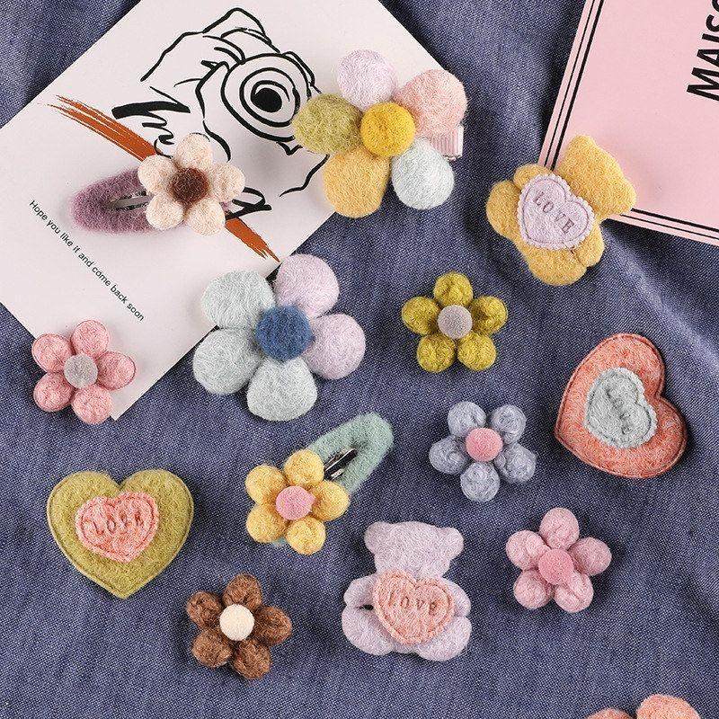 鞋帽草莓绣品爱心小熊装饰服装辅料制作可爱发夹手工材料DIY发饰,居家布艺,布贴,淘宝优惠券,粉丝福利购,淘宝优惠卷