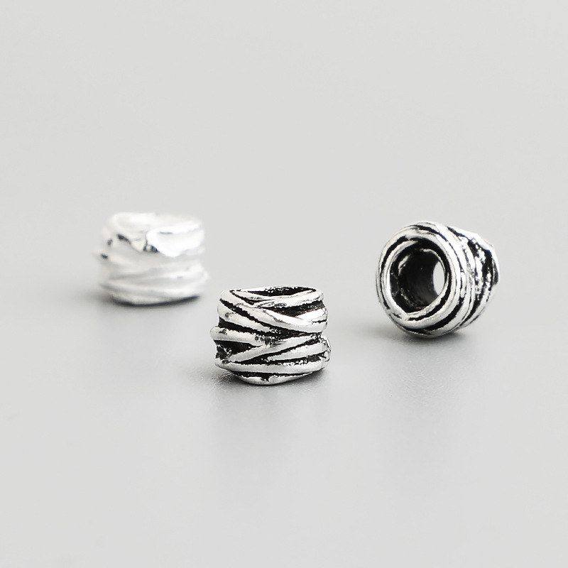 配饰s925散珠散珠纯银泰银编绳串珠手链水晶手工复古缠绕DIY隔珠,饰品/流行首饰/时尚饰品新,其他DIY饰品配件,淘宝优惠券,粉丝福利购,淘宝优惠卷