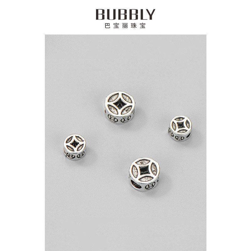 扁珠编绳铜钱DIY手链镂空金钱串珠s925隔珠纯银配件水晶泰银手工,饰品/流行首饰/时尚饰品新,其他DIY饰品配件,淘宝优惠券,粉丝福利购,淘宝优惠卷