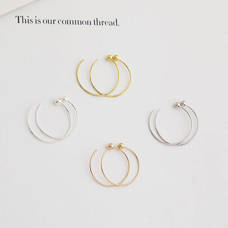 球头耳钩勾S925配件法式耳饰纯银圆球圆弧耳圈半圆形耳环DIY大耳,饰品/流行首饰/时尚饰品新,耳钉,淘宝优惠券,粉丝福利购,淘宝优惠卷