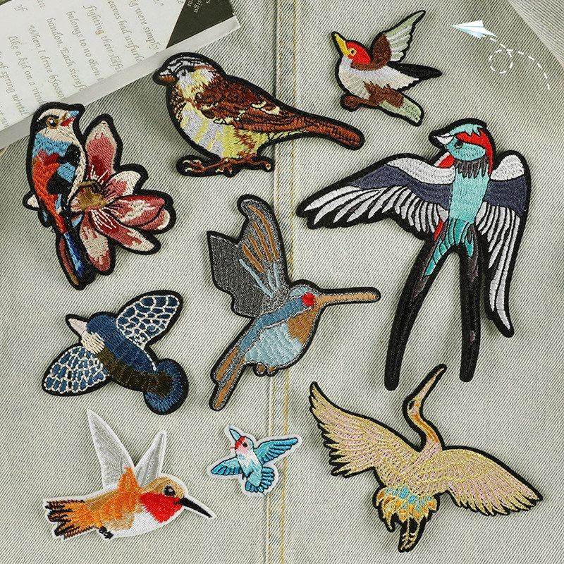 标绣花徽章饰品配件箱包刺绣服装辅料补丁电脑布贴动物diy标小鸟,居家布艺,布贴,淘宝优惠券,粉丝福利购,淘宝优惠卷