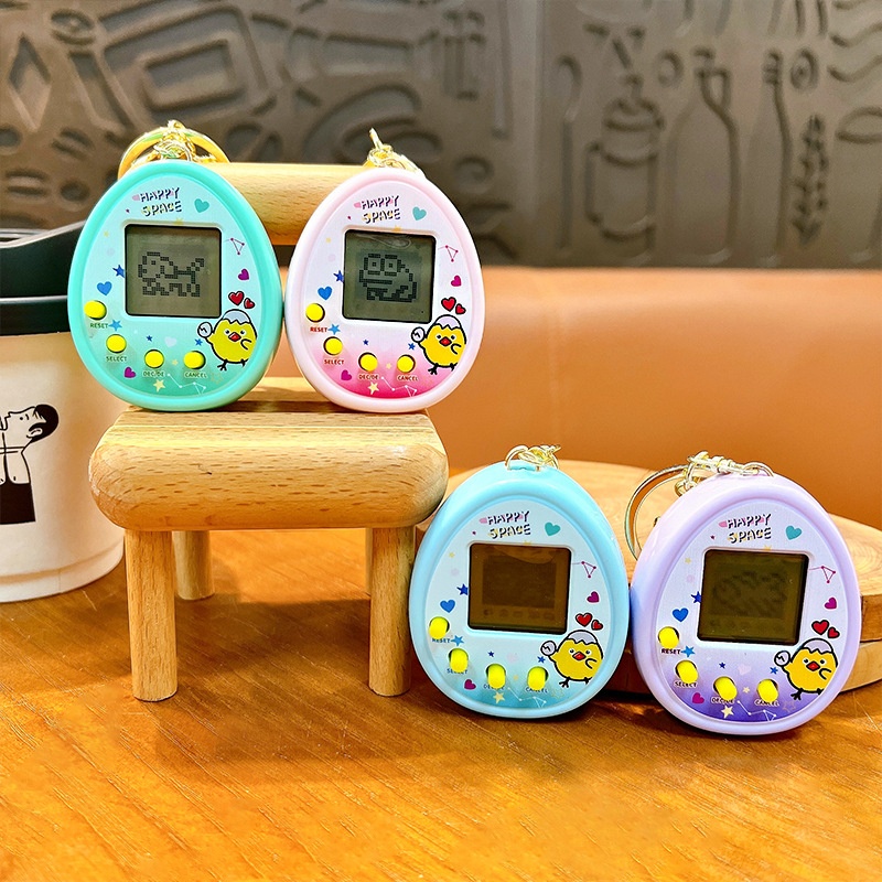 创意电子宠物机游戏机钥匙扣热卖虚拟宠物电子养成游戏机挂饰玩具