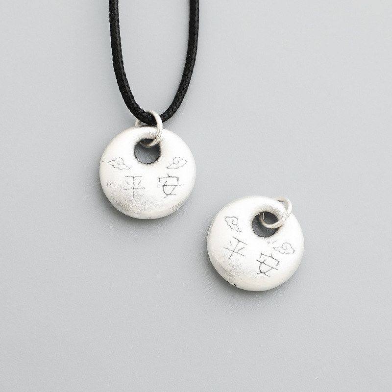 3DS足银饰品999祥云项链挂件配件编绳银吊坠DIY平安手链圆牌福字,饰品/流行首饰/时尚饰品新,其他DIY饰品配件,淘宝优惠券,粉丝福利购,淘宝优惠卷