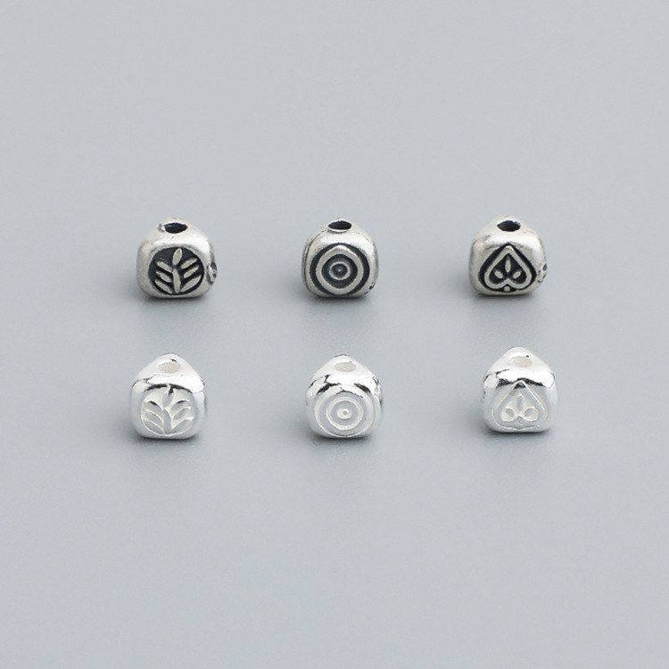 编绳材料珠饰品手串树轮配件隔珠DIY树枝三角形桃心叶散纯银s925,饰品/流行首饰/时尚饰品新,其他DIY饰品配件,淘宝优惠券,粉丝福利购,淘宝优惠卷