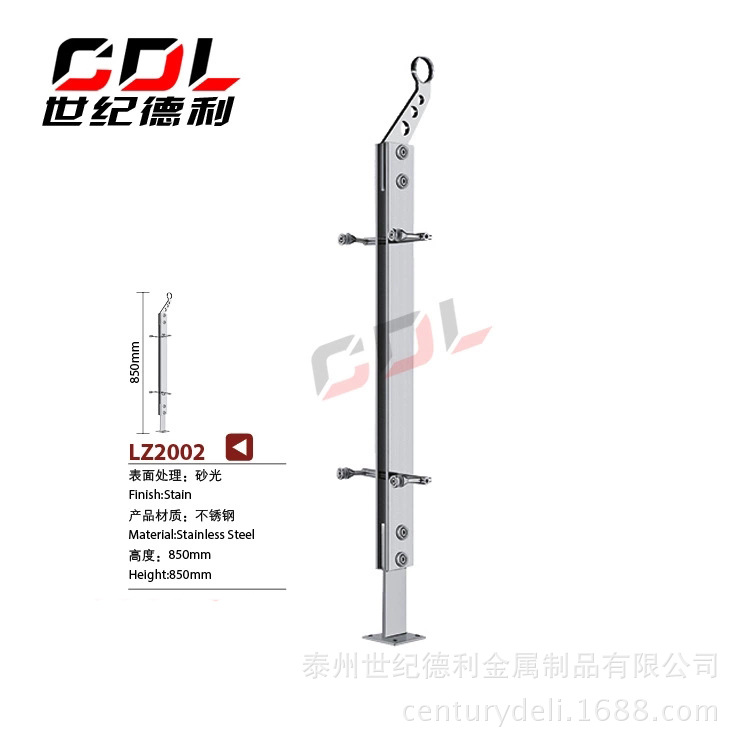 长期供应 室外不锈钢扶手栏杆 工程不锈钢立柱栏杆