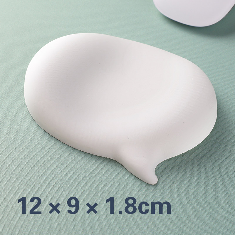 thumbnail for Little Bear Hall Chat Bubble Silicone Wrist Protector Mouse Pad Keyboard Hand Hold Wrist Pad Palm Rest Wrist Pad White Female