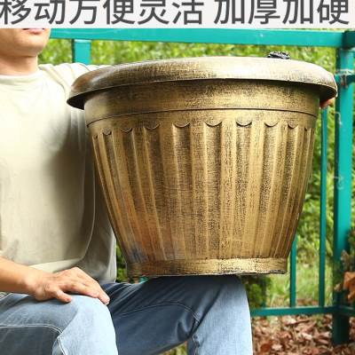 塑料花盆超特大号欧式高深加厚栽种果树盆发财树家用荷花睡莲盆缸