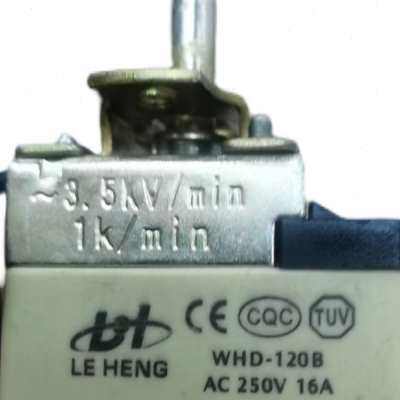 30-120度开水桶旋钮温控器 烧水锅桶面汤锅温控开关220V16A配件