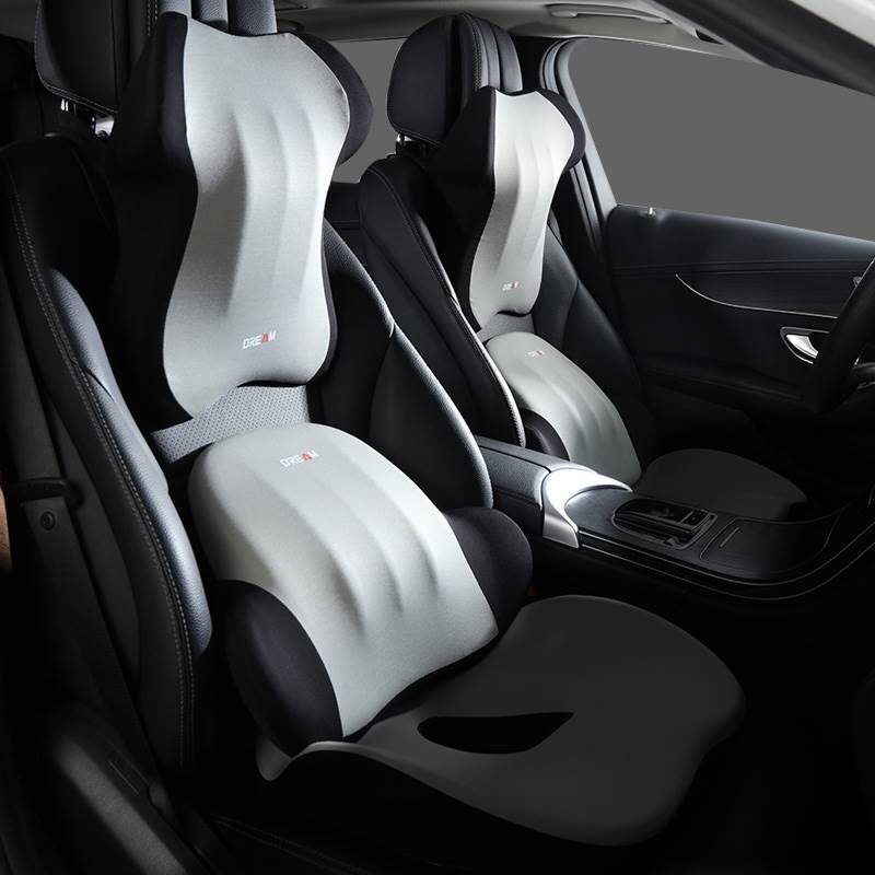 汽车头枕护颈枕车用靠枕记忆棉座椅腰靠颈椎软枕开车靠背坐垫一u.