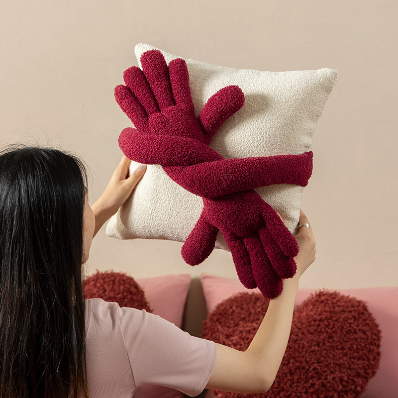 红色婚房结婚压床抱枕套沙发喜庆氛围感装饰手臂拥抱靠枕卧室靠垫