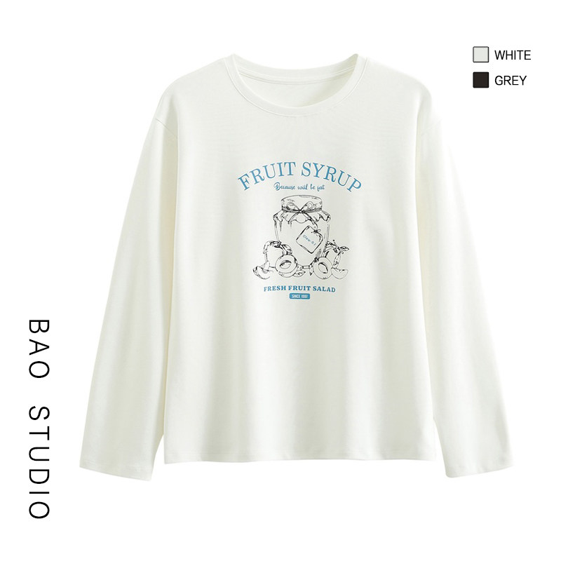 BAO STUDIO 韩系圆领毛针织衫