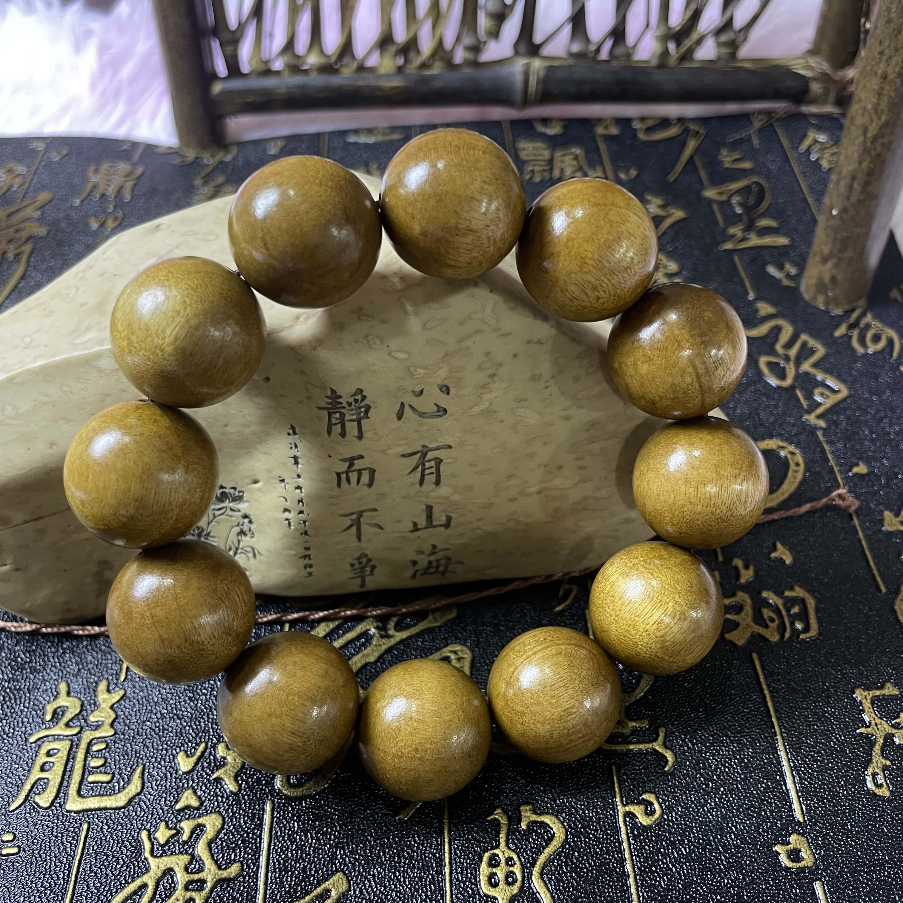 檀木檀香单圈手串男女佛珠念珠