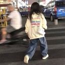 早秋chic慵懒外套 设计感小众2021年新款 复古hiphop卫衣女开衫 美式