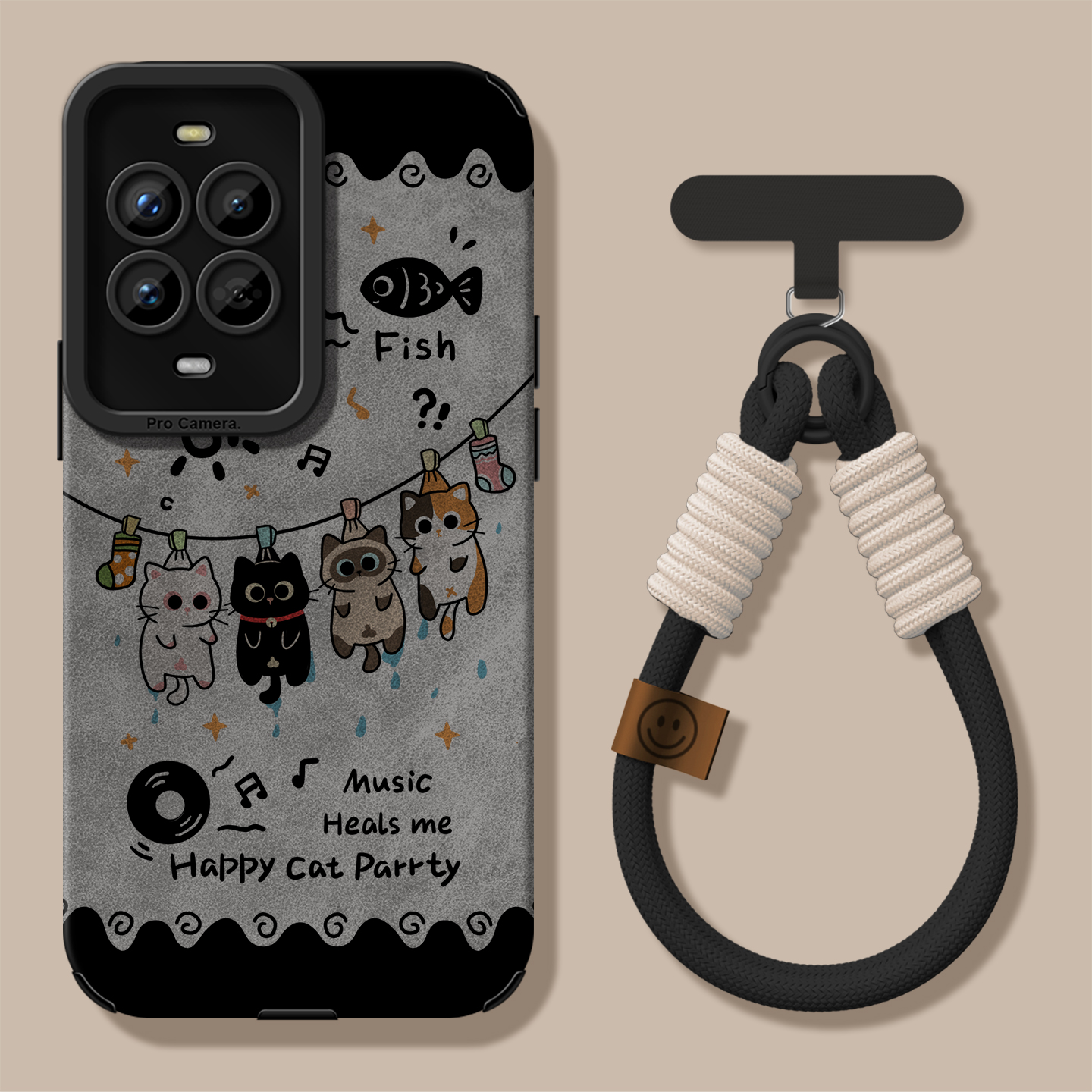 适用华为nova14pro手机壳带手绳